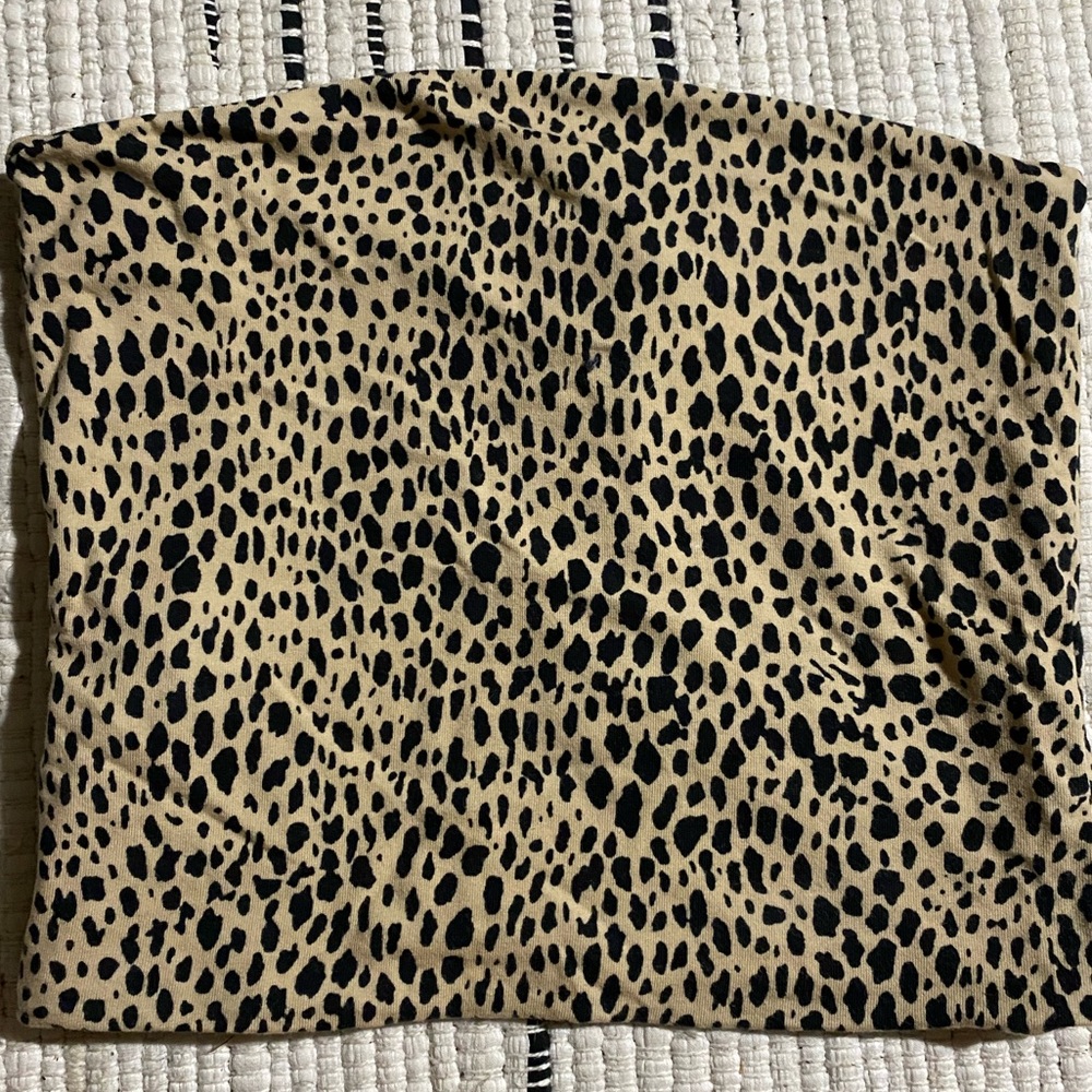 brandy melville cheetah tube top